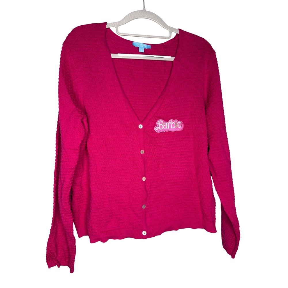 Draper James RSVP pink Barbie cardigan sweater‎